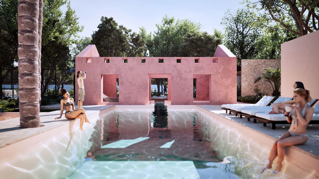 Piscina y canal de nado